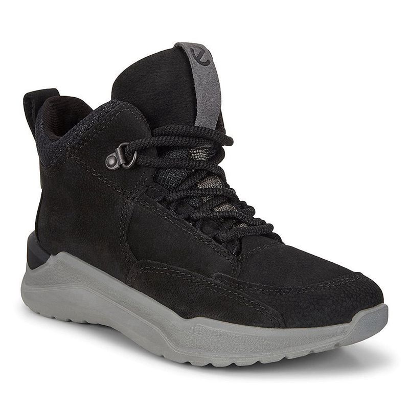 Kids Ecco Intervene - Boots Black - India LQIYNV930